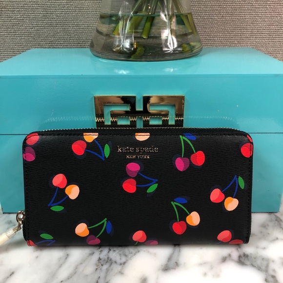 kate spade spencer cherries wallet